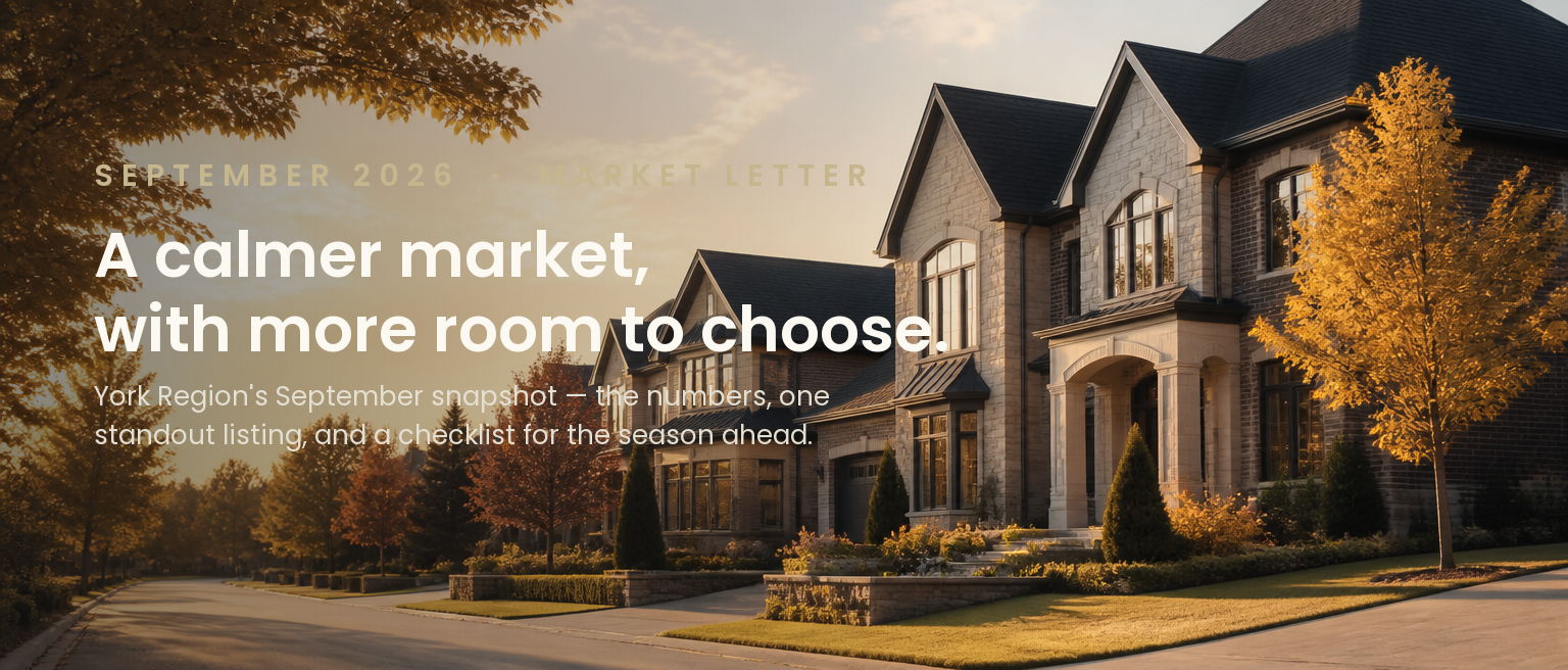 York Region Real Estate Market Update: September 2026